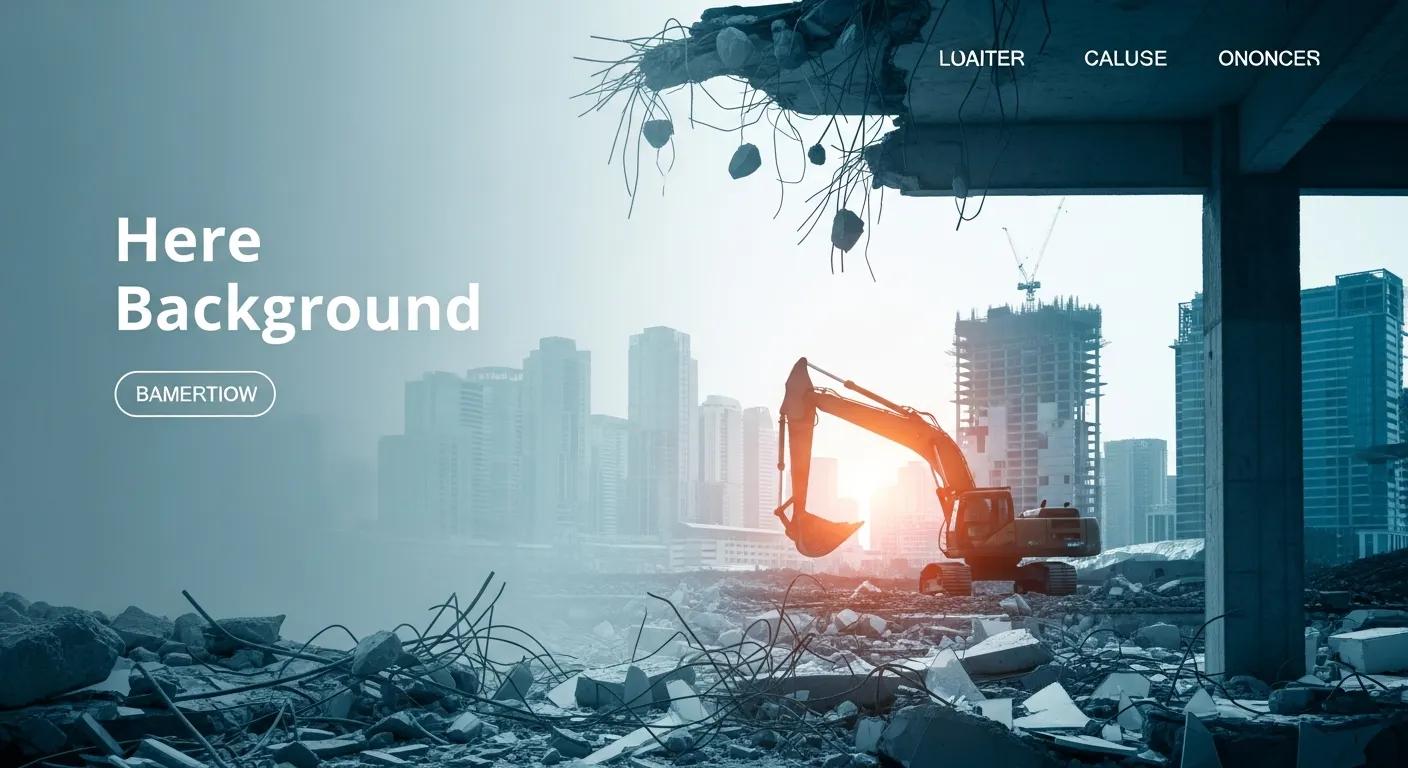 Commercial demolition crew clearing a Cooper City property