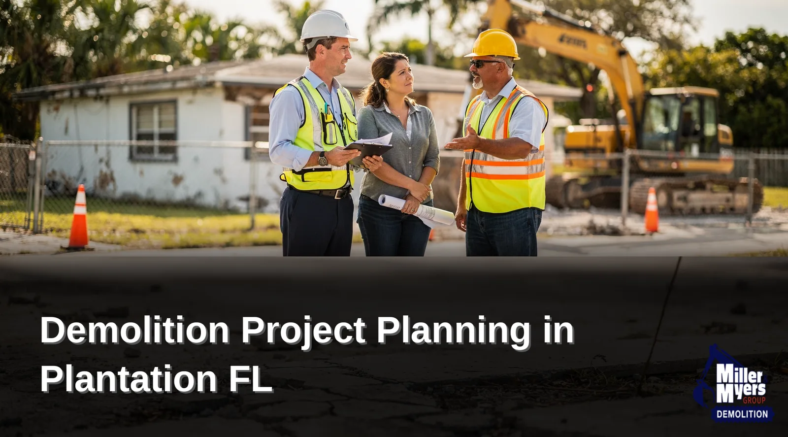 Plantation demolition projects require proper permits and adherence to safety regulations to stay compliant