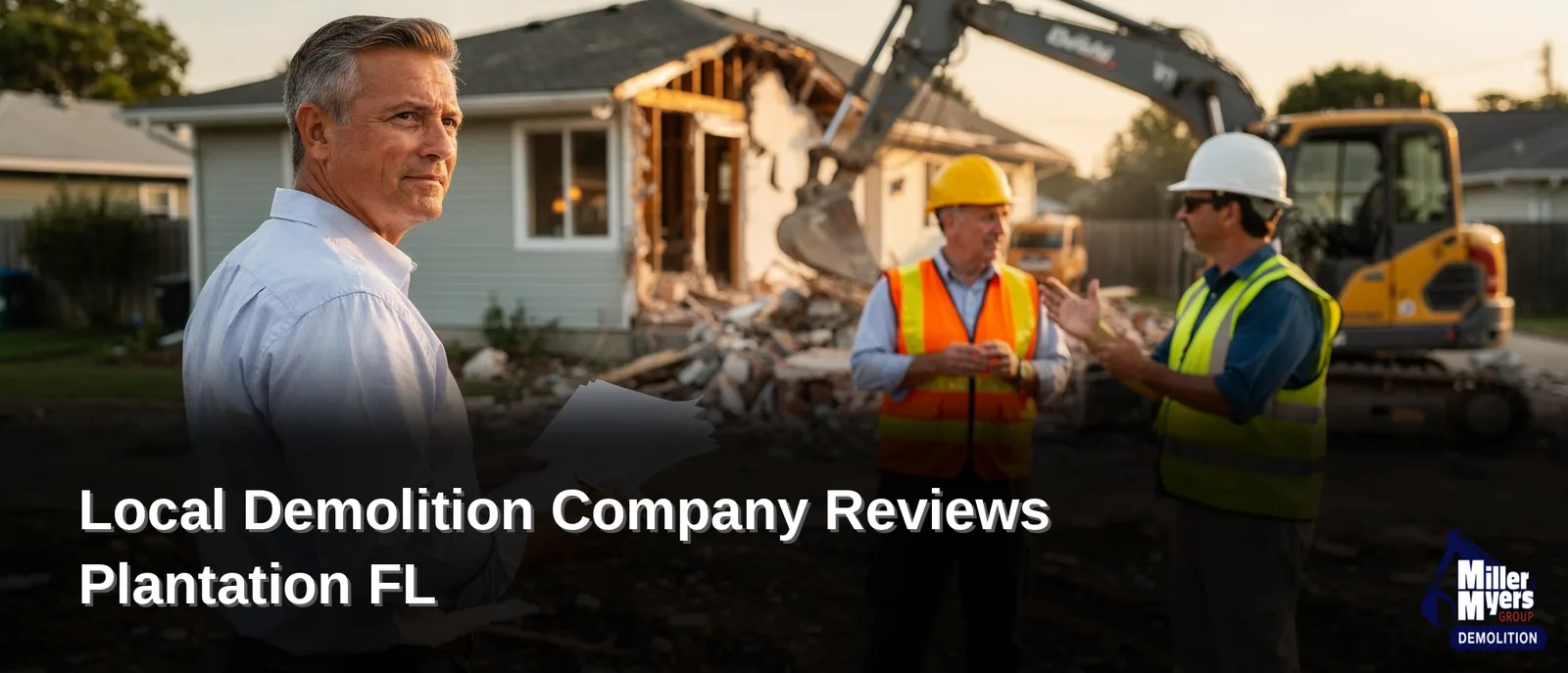 Demolition services in Plantation, FL cost $800 on average, with a range between $644