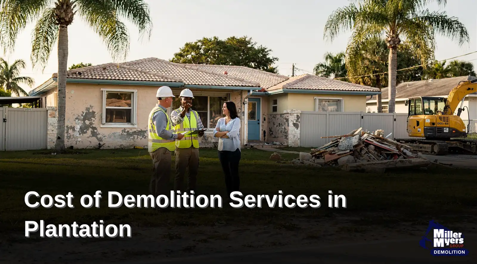 Industrial demolition in Florida typically costs between $6 and $15 per square foot for full-scope